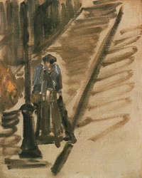 Rue Mosnier mit Messerschleifer